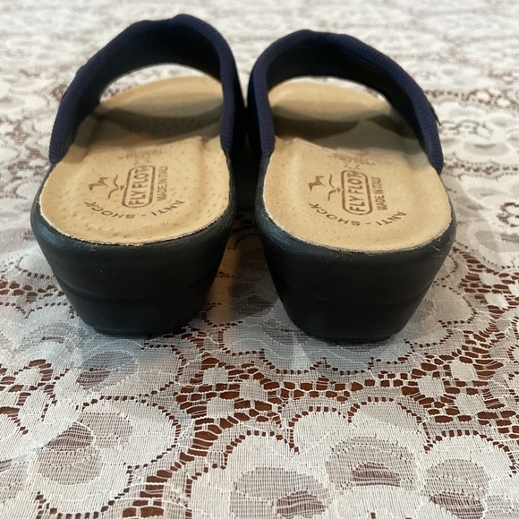 Fly Flot WOMAN'S CLOTH SLIPPER Blue-NWOT- 7.5 - Picture 6 of 6